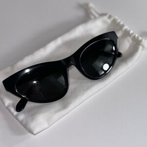 HAN KJØBENHAVN Danish Design Cat Eye Tinted Sunglasses RA 51X22X14 black